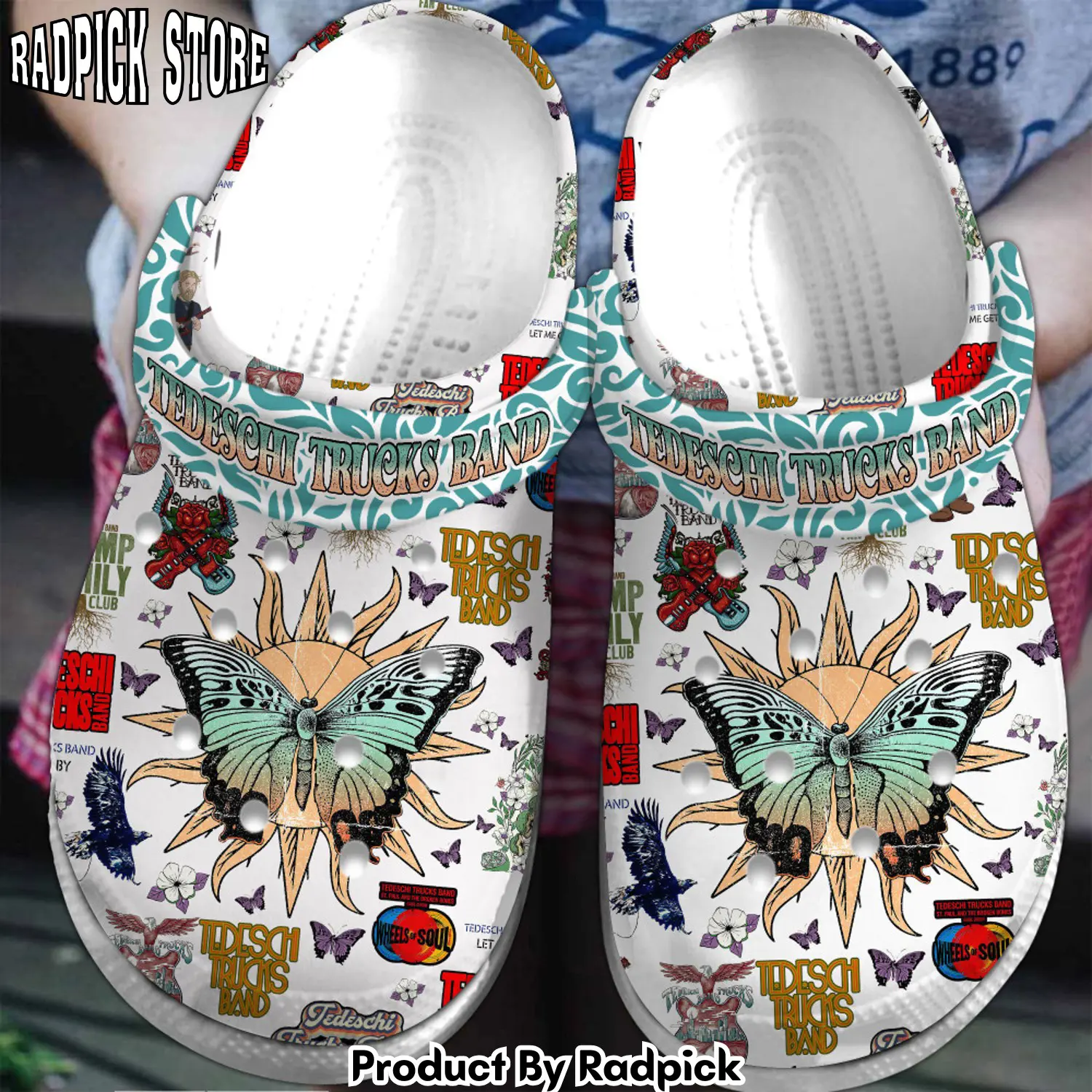 Radpick premium tedeschi trucks band music clogs shoes comfortable for men women rp6522077